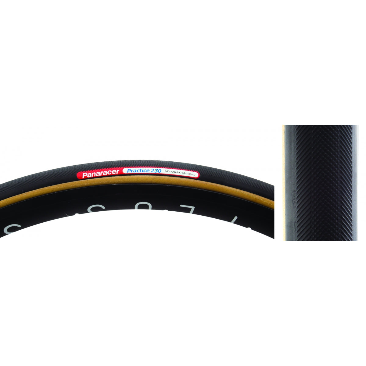 TIRE TUBULAR PAN PRACTICE 650x19 BK/YSK42mm REMOVABLE VALVE FOLD