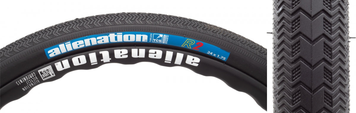 TIRE AN TCS R2 24x1.75 BLUE LABEL FOLD BK/BK
