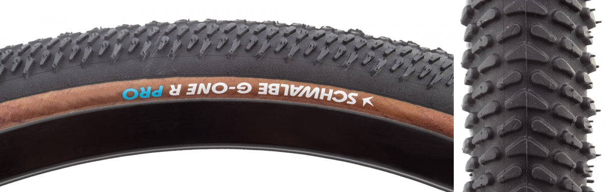TIRE SWB G-ONE R PRO 700x40 EVO V-GUARD BK/TAN ADDIX RACE TLR E25 FOLD