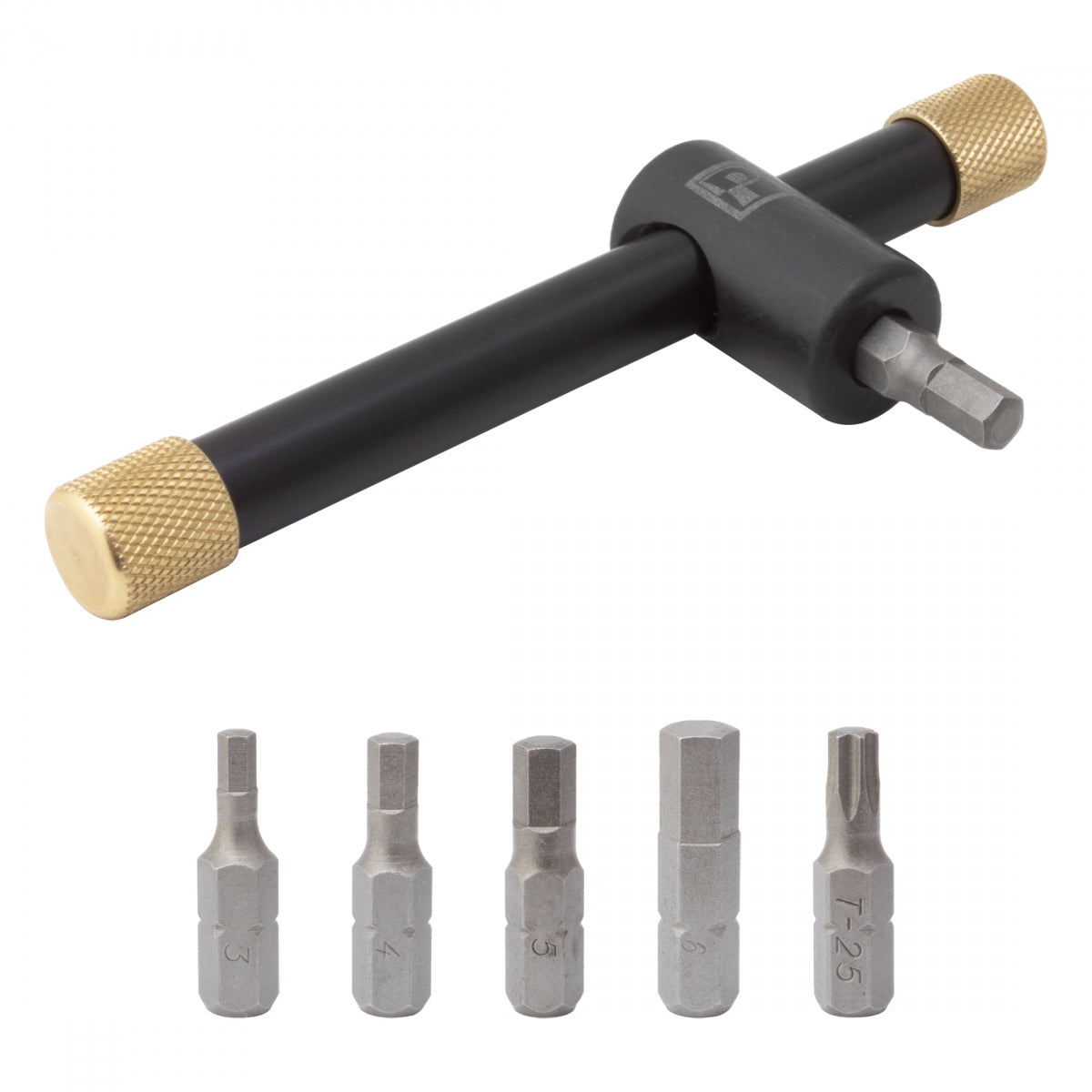 PEDROS TOOL MULTI T-HANDLE BIT DRIVE 3/4/5/6mm/T25-TORX BK