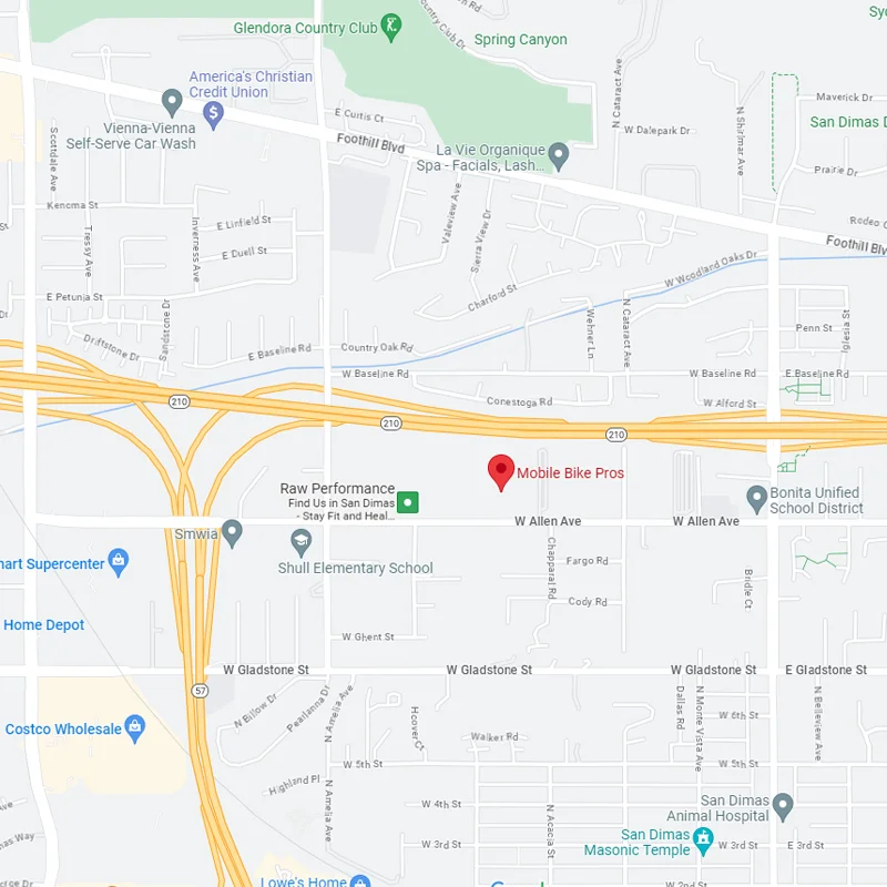 Google Maps Screenshot of Mobile Bike Pros location.