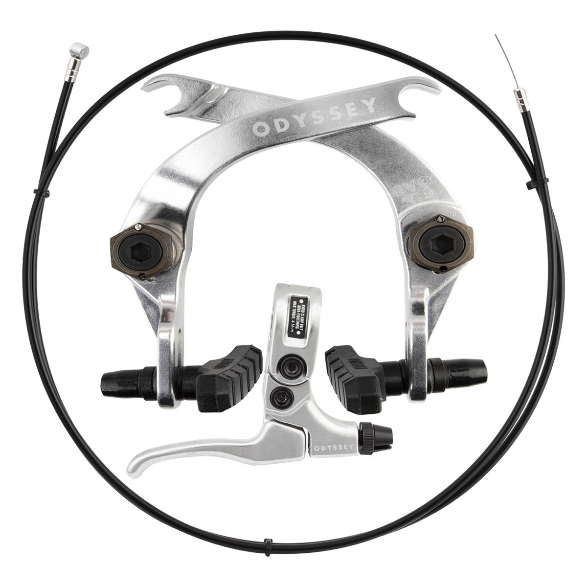 BRAKESET ODYSSEY EVOLVER 2.5MM CALIPER W/ MONO LEVER & LINEAR BRAKE CABLE