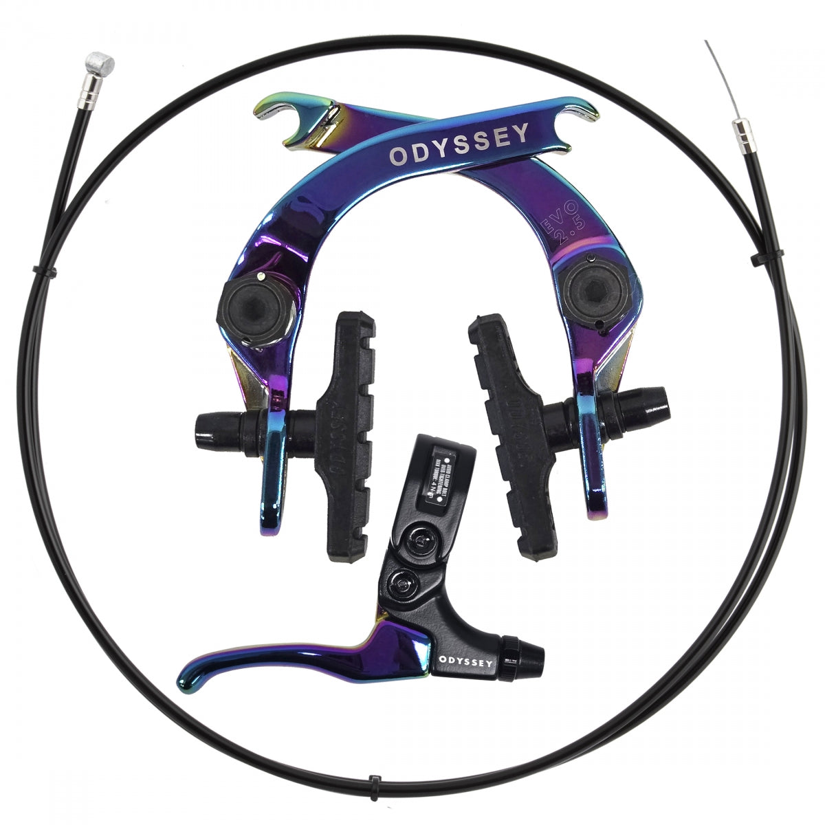 BRAKESET ODYSSEY EVOLVER 2.5MM CALIPER W/ MONO LEVER & LINEAR BRAKE CABLE