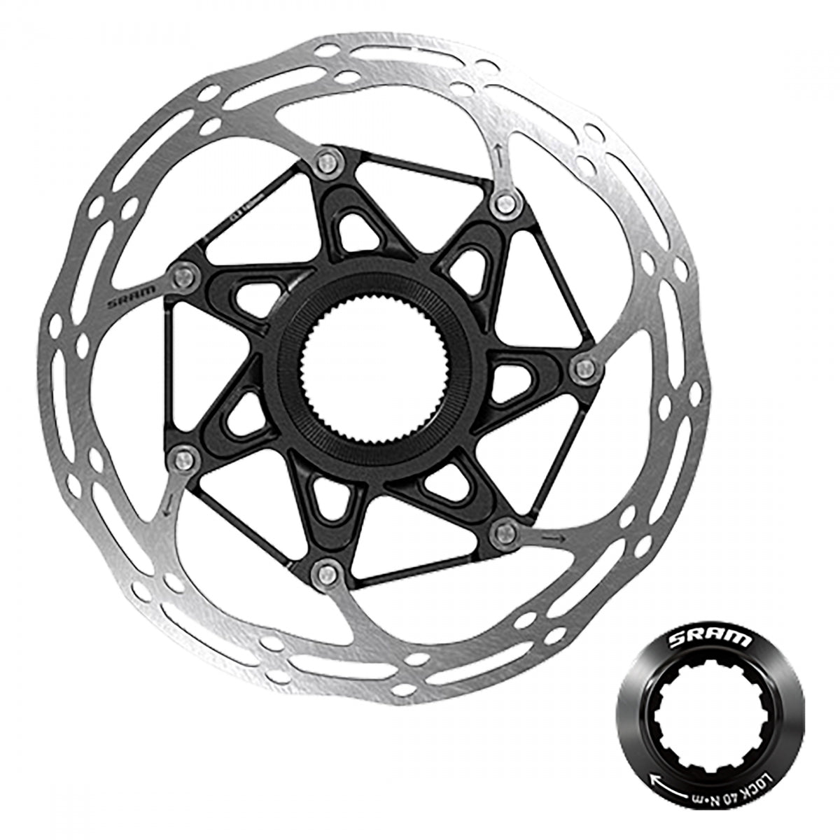 BRAKE PART SRAM DISC ROTOR C-LINE CL 2-PIECE ROUNDED