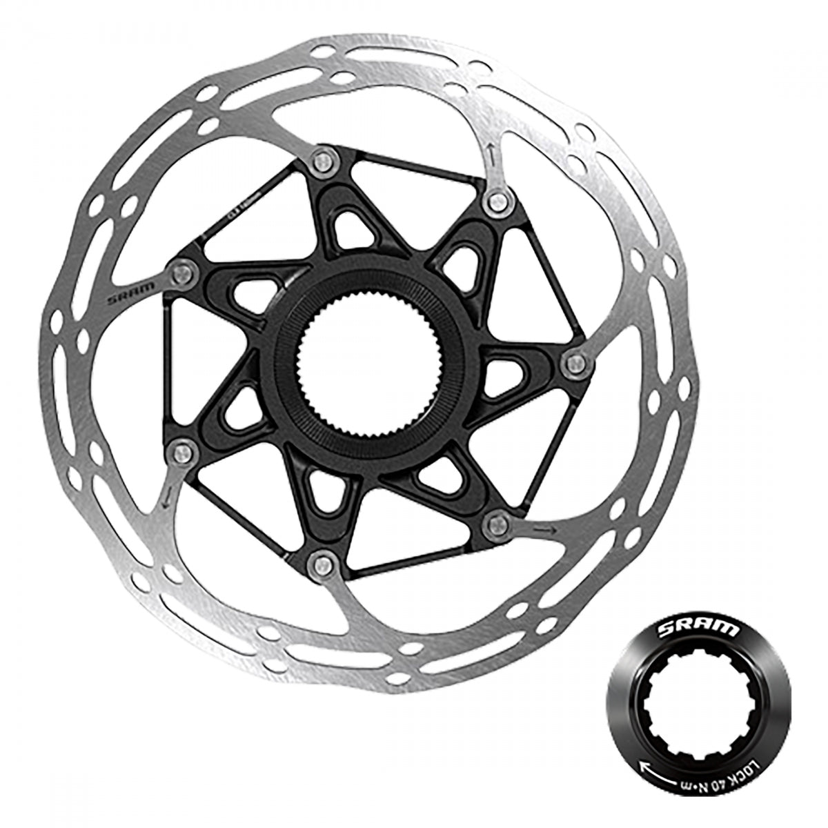 BRAKE PART SRAM DISC ROTOR C-LINE CL 2-PIECE ROUNDED