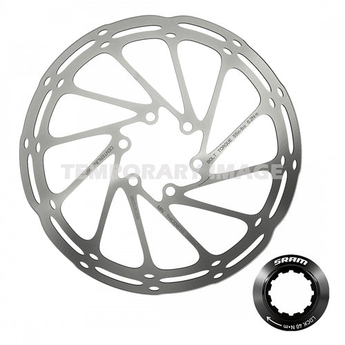 BRAKE PART SRAM DISC ROTOR C-LINE CL ROUNDED w/LOCK RING SL/BK