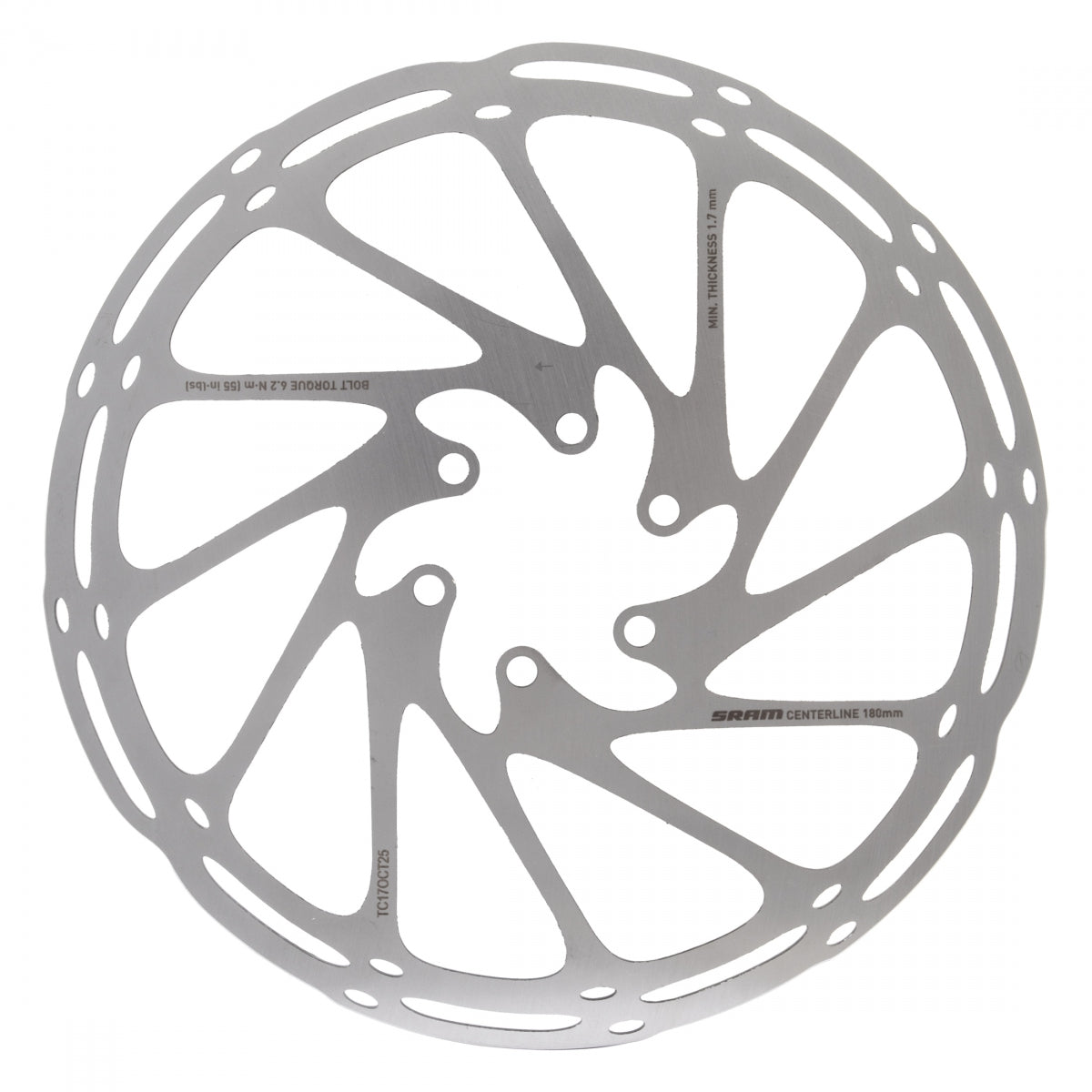 BRAKE PART SRAM DISC ROTOR 180mm or 200mm 2.0 C-LINE 6B ROUNDED