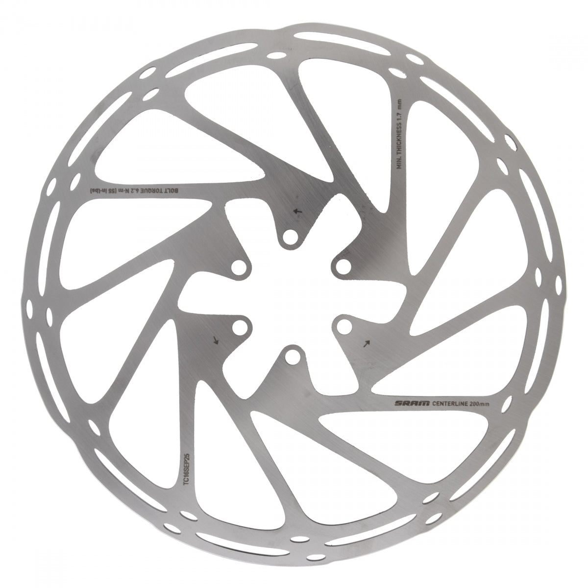 BRAKE PART SRAM DISC ROTOR 180mm or 200mm 2.0 C-LINE 6B ROUNDED