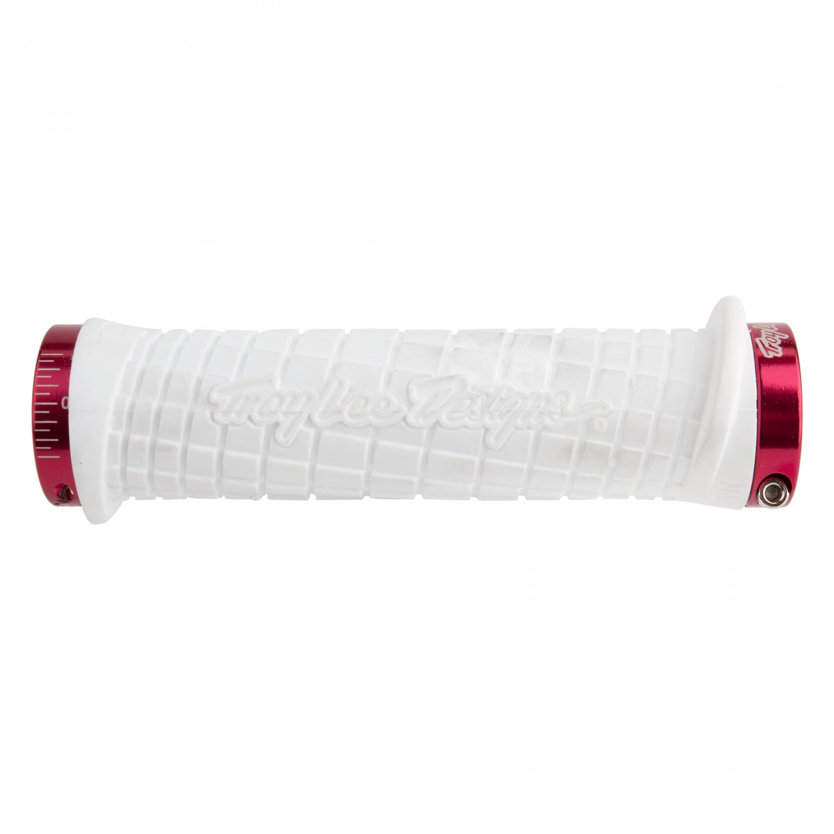GRIPS ODI LOCKON BONUS MTN TROY LEE WH/RD w/CLAMP