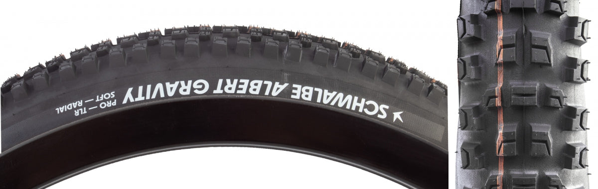 TIRE SWB ALBERT 29x2.5 EVO GRAVITY PRO RADIAL BK/BSK ADDIX SOFT TLR E50 FOLD
