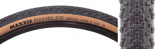 TIRE MAX RAMBLER 700x45 BK/TAN FOLD/120HYPR-X/EXO/TR