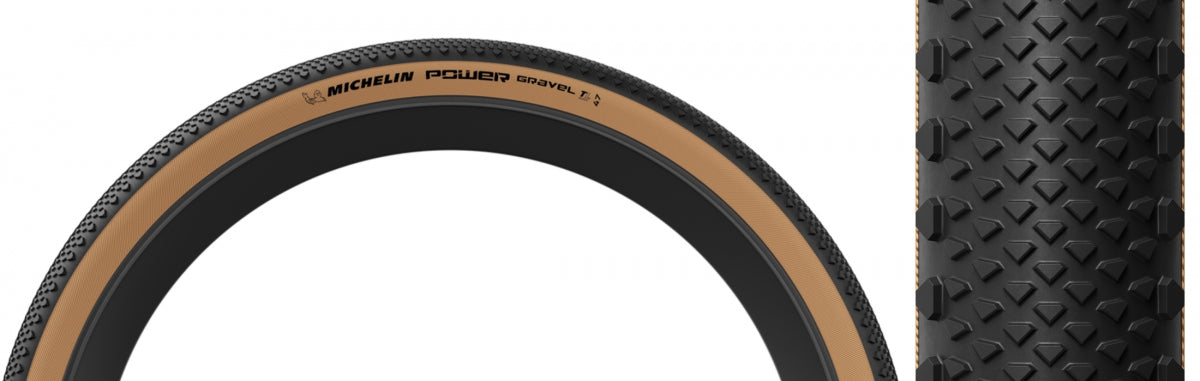 TIRE MICHELIN PWR GRAVEL 700x47 BK/TAN FOLD/3x120 MAGI-X/C2ST/TLR