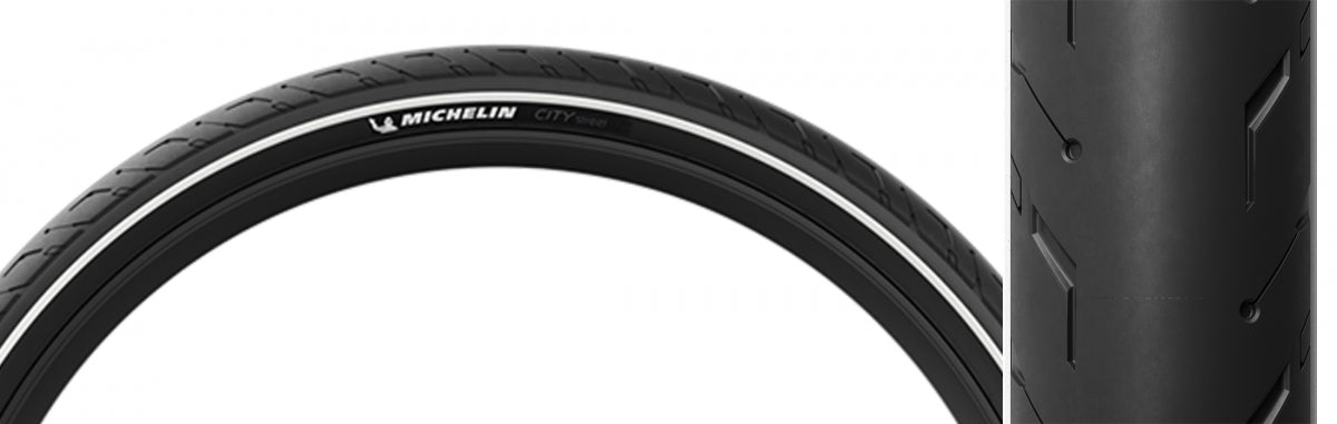 TIRE MICHELIN CITY STREET 700x35 BK/BK WIRE/3x62 MAGI-X/TT/E25