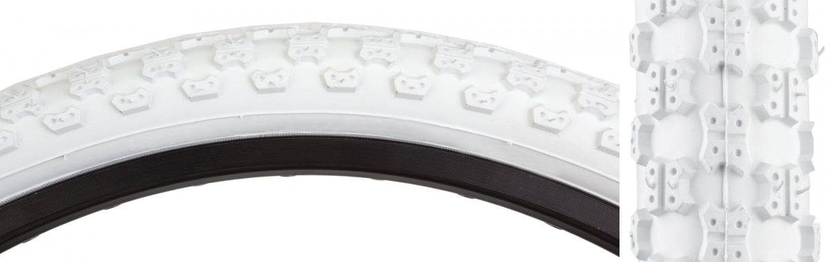 TIRE SUNLT 12-1/2x2-1/4 WH/WH MX3 K50 WIRE