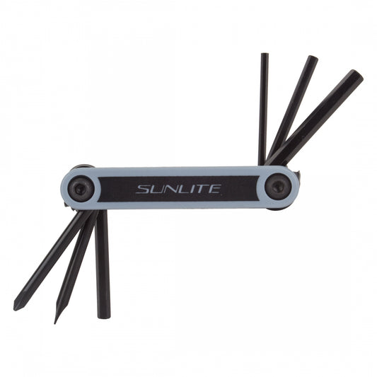 Sunlite Bicycle Folding Multi-Tool with Hex Keys and Screwdrivers