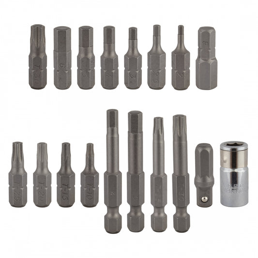 PEDROS TOOL TORQUE WRENCH-HEX BIT SET II 18pc