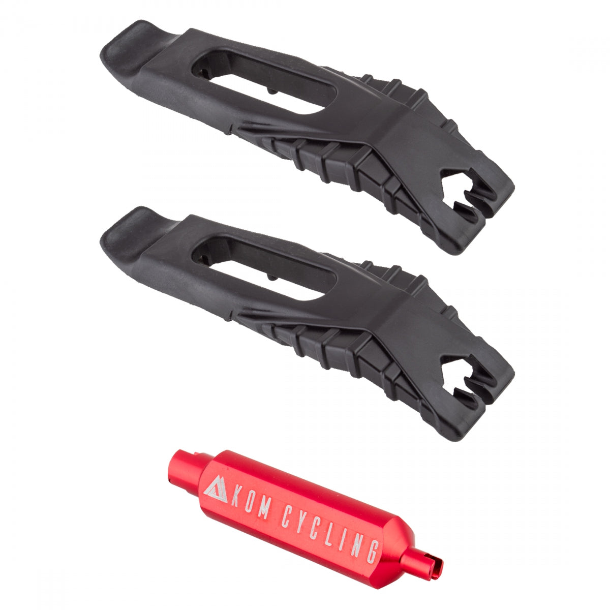KOM Cycling Tubeless Tire Lever and Valve Core Tool Set - 2 Pack