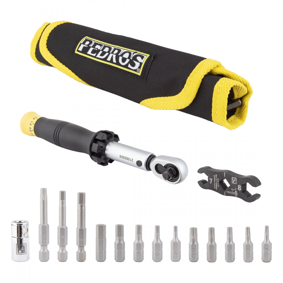 PEDROS TOOL TORQUE WRENCH DEMI II SET 1/4in 3-15Nm w/BITS&ADAPTERS