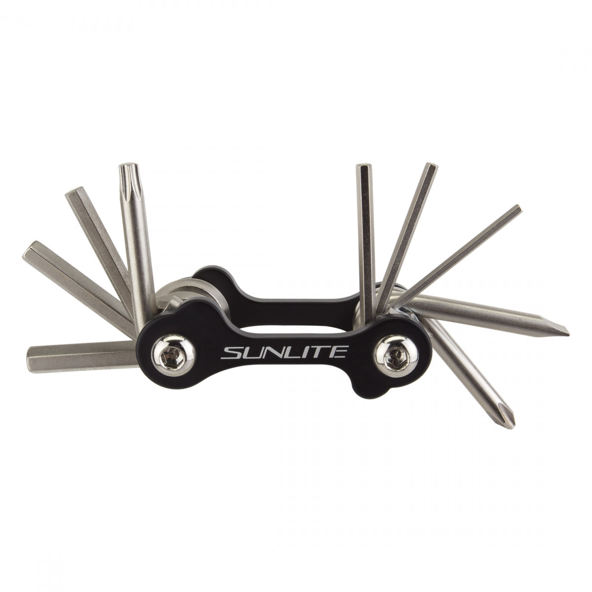 Sunlite Bicycle Folding Multi-Tool with Hex Keys and Screwdrivers