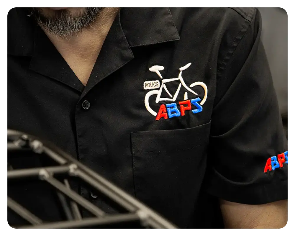 A close-up of a Mobile Bike Pros Mechanic